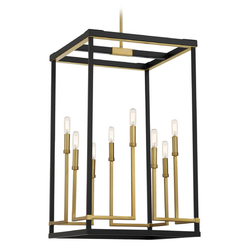 Minka Lavery Minka Lavery Union Estates Coal & Soft Brass Pendant Light 2117-726