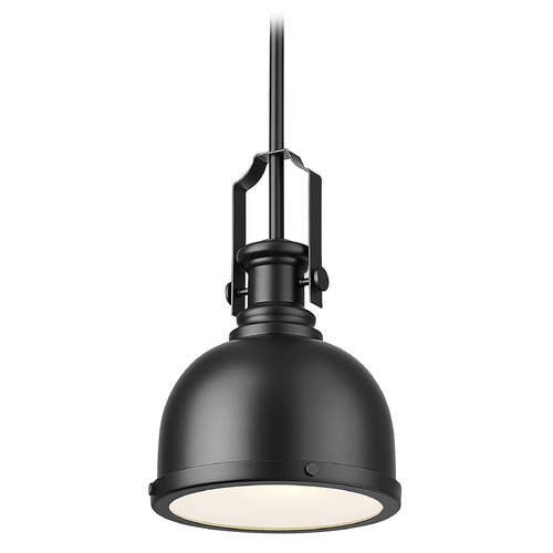 Z-Lite Z-Lite Melange Matte Black Mini-Pendant Light with Bowl / Dome Shade 725MP-MB