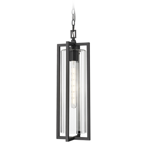 Z-Lite Z-Lite Aura Black Outdoor Hanging Light 5013CHB-BK