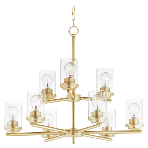 Maxim Lighting Maxim Lighting Corona Satin Brass Chandelier 10206CLSBR