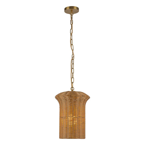 Alora Lighting Alora Lighting Kai Brushed Gold Pendant Light with Cylindrical Shade PD641011BG