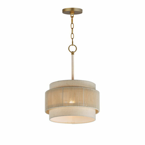 Maxim Lighting Seacliff 16-Inch Pendant in Natural Aged Brass by Maxim Lighting 12811OFNAB