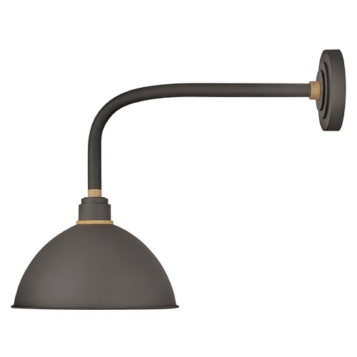 Hinkley Foundry 12-Inch Wide Museum Bronze & Brass Barn Light by Hinkley Lighting 10514MR