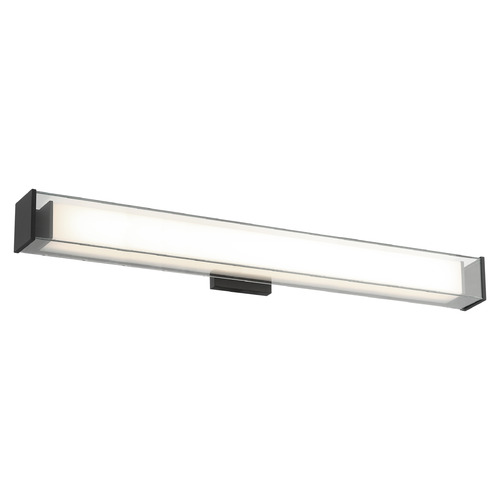 Matteo Lighting Cardenne Matte Black LED Vertical Bathroom Light by Matteo Lighting S04432MB