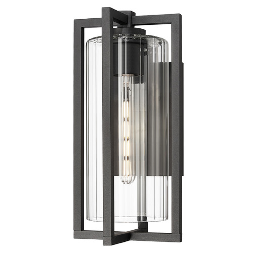 Z-Lite Z-Lite Aura Black Outdoor Wall Light 5013M-BK