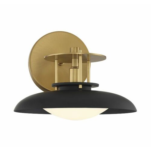 Savoy House Gavin Wall Sconce in Warm Brass & Matte Black by Savoy House 9-1686-1-143