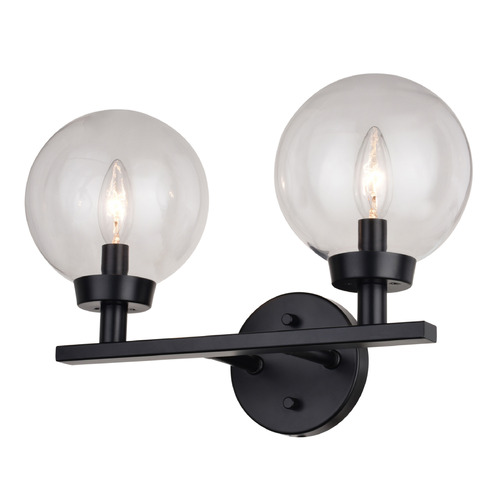 Vaxcel Lighting Vaxcel Lighting Lander Matte Black Bathroom Light W0431