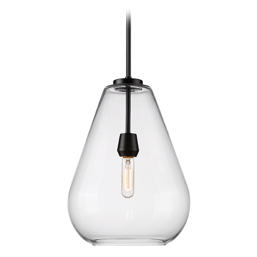 Z-Lite Z-Lite Ayra Matte Black Pendant Light with Bell Shade 488P12-MB