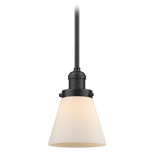 Innovations Lighting Small Cone Oil Rubbed Bronze Mini Pendant by Innovations Lighting 201S-OB-G61
