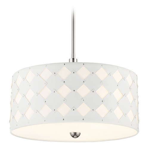 George Kovacs Lighting Patchwork 22-Inch Pendant in Polished Nickel by George Kovacs P5338-613