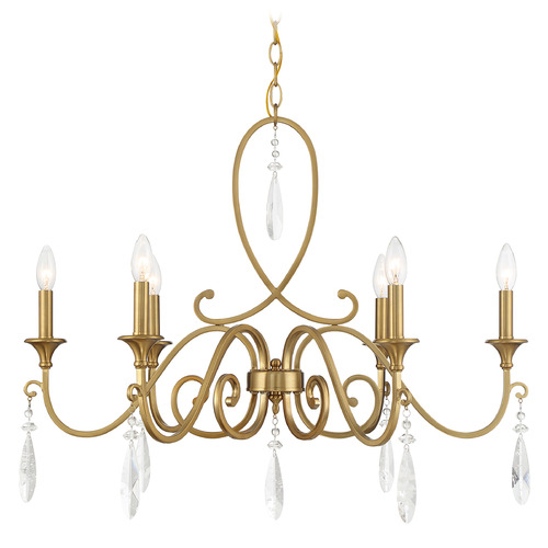 Savoy House Savoy House Lighting Fairchild Warm Brass Chandelier 1-2700-6-322
