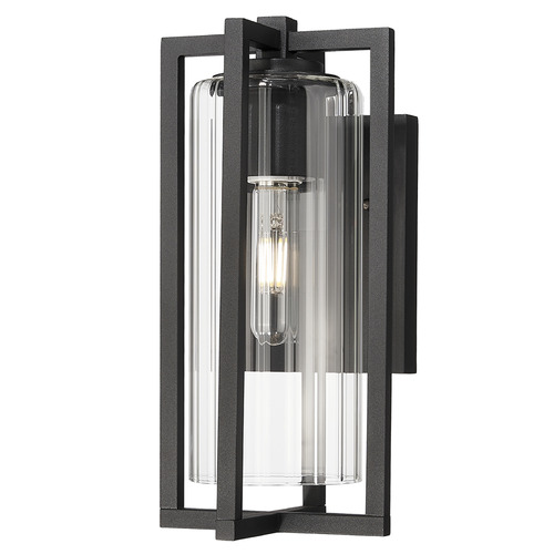 Z-Lite Z-Lite Aura Black Outdoor Wall Light 5013S-BK