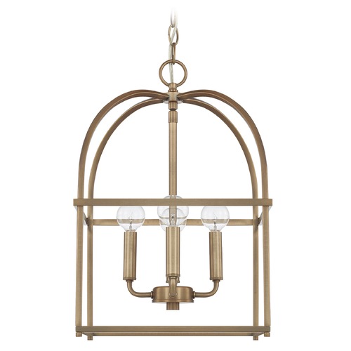 HomePlace by Capital Lighting Aubrey 12.50-Inch Lantern in Aged Brass by HomePlace by Capital Lighting 527542AD