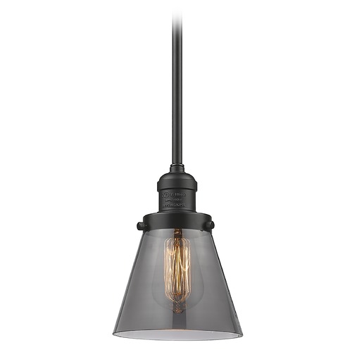 Innovations Lighting Small Cone Oil Rubbed Bronze Mini Pendant by Innovations Lighting 201S-OB-G63