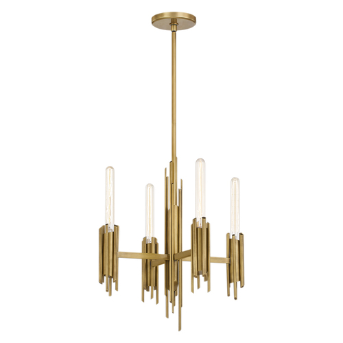 Alora Lighting Alora Lighting Elisa Carlucci Torres Vintage Brass Chandelier CH335019VB