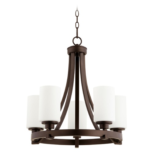 Quorum Lighting Lancaster Oiled Bronze Chandelier by Quorum Lighting 6207-5-86