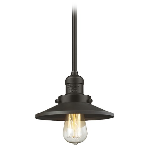 Innovations Lighting Railroad Oil Rubbed Bronze Mini Pendant by Innovations Lighting 201S-OB-M5