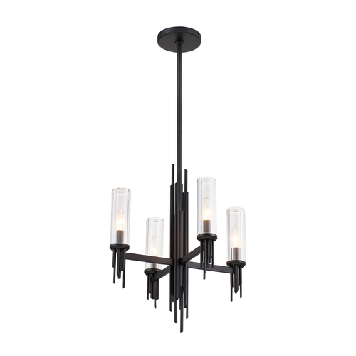 Alora Lighting Alora Lighting Elisa Carlucci Torres Matte Black Chandelier CH335418MBCR