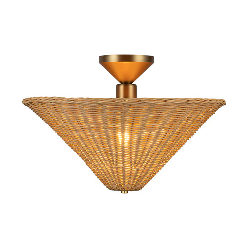 Alora Lighting Alora Lighting Bridgette Brushed Gold Semi-Flushmount Light SF497016BGRA
