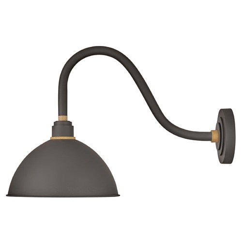 Hinkley Foundry 12-Inch Wide Museum Bronze & Brass Barn Light by Hinkley Lighting 10544MR