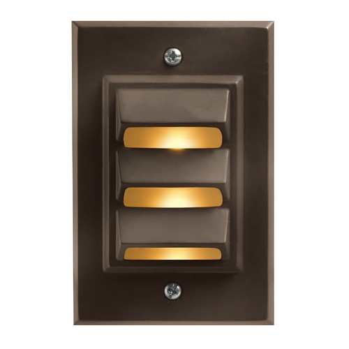 Hinkley Vertical Recessed Deck and Step Light by Hinkley Lighting 1542BZ