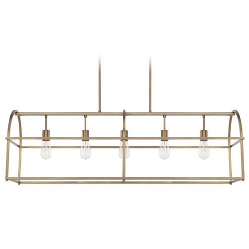 HomePlace by Capital Lighting Aubrey 45.75-Inch Linear Pendant in Aged Brass by HomePlace by Capital Lighting 825751AD
