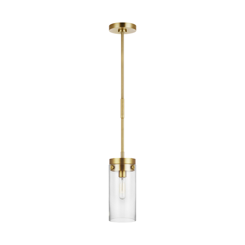 Visual Comfort Studio Collection Chapman & Meyers Garrett 21.75-Inch Tall Burnished Brass Pendant by Visual Comfort Studio CP1001BBS