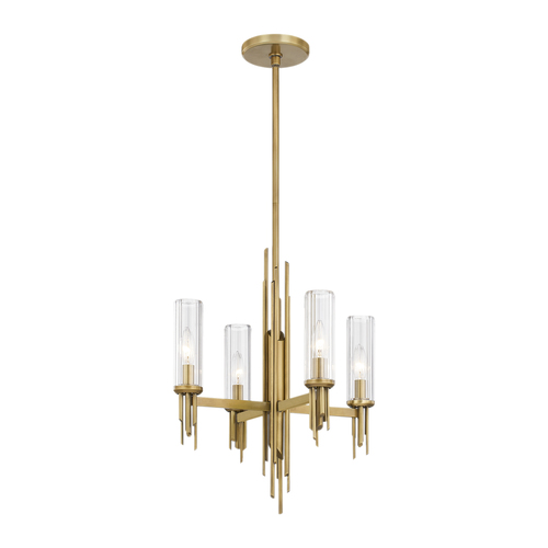 Alora Lighting Alora Lighting Elisa Carlucci Torres Vintage Brass Chandelier CH335418VBCR