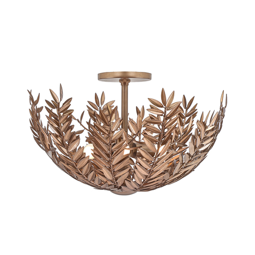 Eurofase Lighting Jalore 3-Light 22-Inch Semi-Flush in Bronze by Eurofase Lighting 46437-013