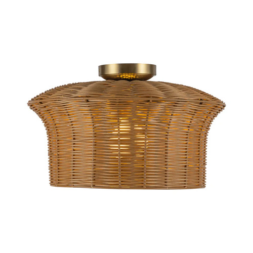 Alora Lighting Alora Lighting Kai Brushed Gold Semi-Flushmount Light SF641016BG