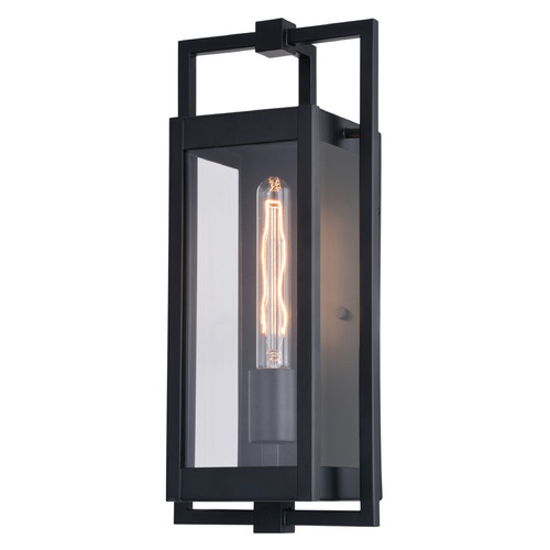 Vaxcel Lighting Vaxcel Lighting Sheridan Matte Black Outdoor Wall Light T0688