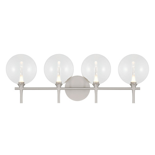 Eurofase Lighting Lissa 4-Light LED Vanity Light in Satin Nickel by Eurofase Lighting 48917-018