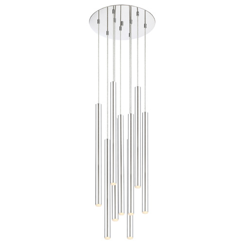 Z-Lite Forest Chrome LED Multi-Light Pendant by Z-Lite 917MP24-CH-LED-9RCH