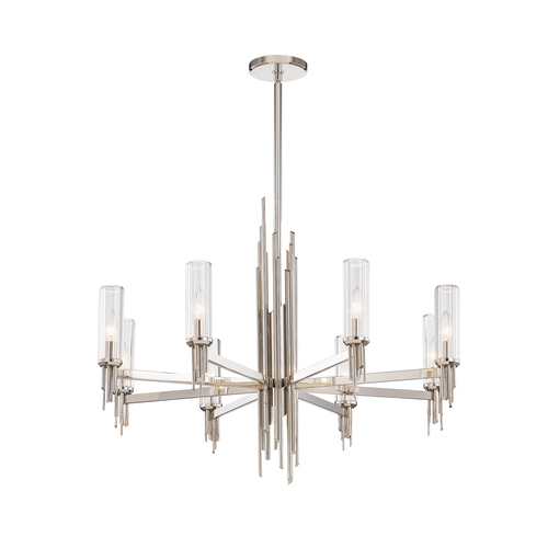 Alora Lighting Alora Lighting Elisa Carlucci Torres Polished Nickel Chandelier CH335836PNCR