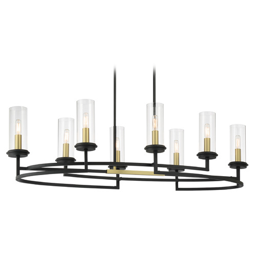 Minka Lavery Minka Lavery Hillstone Sand Coal & Soft Brass Island Light 3208-781