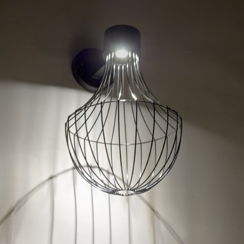 Besa Lighting Besa Lighting Sultana Black LED Outdoor Wall Light SULTANA-F-WALL-LED-BK
