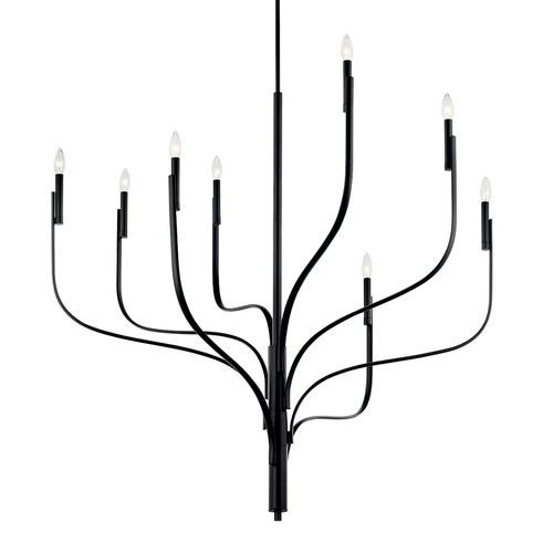 Kichler Lighting Livadia 8-Light Chandelier in Black by Kichler Lighting 52675BK