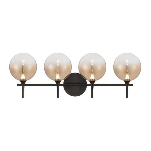Eurofase Lighting Lissa 4-Light LED Vanity Light in Matte Black by Eurofase Lighting 48918-039