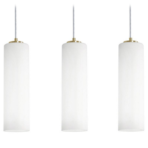 AFX Lighting Afx Lighting Leo Light Antique Brass Multi-Light Pendant with Cylindrical Shade LEOP0412MBLBLNR3