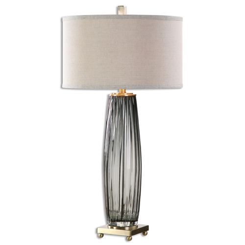 Uttermost Lighting Vilminore Gray Glass Table Lamp by Uttermost Lighting 26698-1