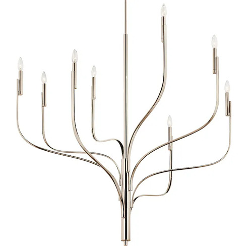 Kichler Lighting Livadia 8-Light Chandelier in Polished Nickel by Kichler Lighting 52675PN