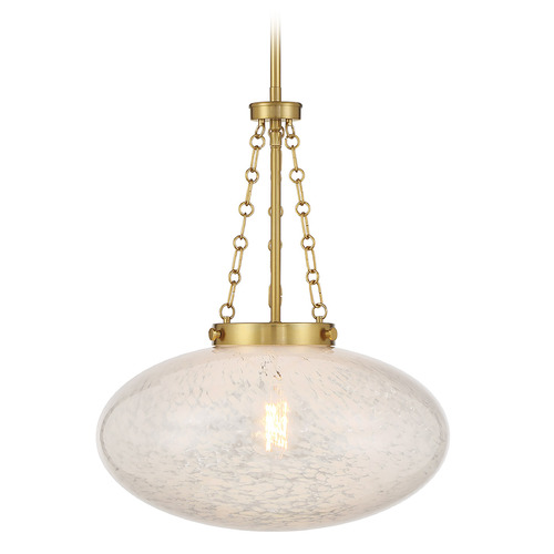 Savoy House Savoy House Lighting Willow Warm Brass Pendant Light with Oblong Shade 7-1740-1-322