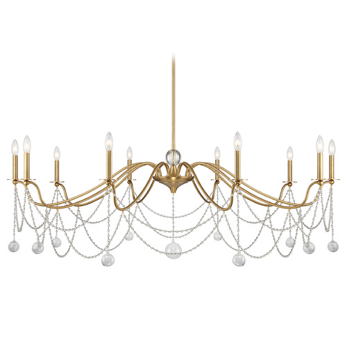 Savoy House Savoy House Lighting Mariposa Warm Brass Chandelier 1-7504-10-322