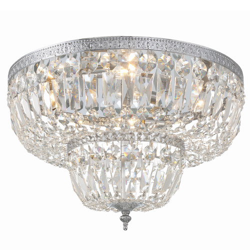 Crystorama Lighting Crystorama Lighting Ceiling Mount Polished Chrome Flushmount Light 718-CH-CL-MWP