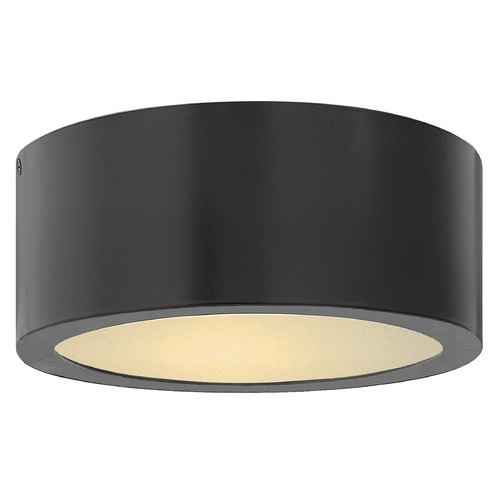 Hinkley Luna 8-Inch Satin Black LED Flush Mount 3000K by Hinkley Lighting 1665SK