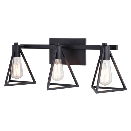 Vaxcel Lighting Vaxcel Lighting Ravenna Matte Black Bathroom Light W0445