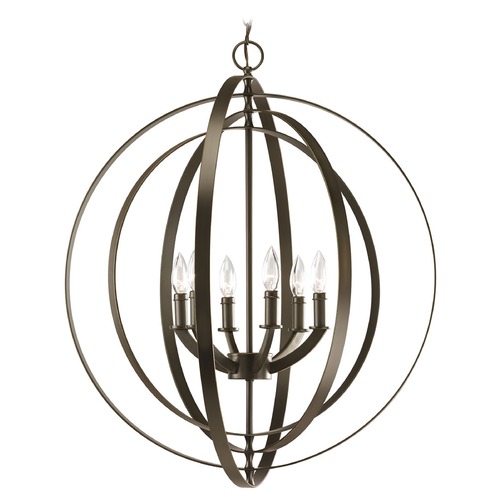 Progress Lighting Equinox Orb Pendant in Bronze by Progress Lighting P3889-20