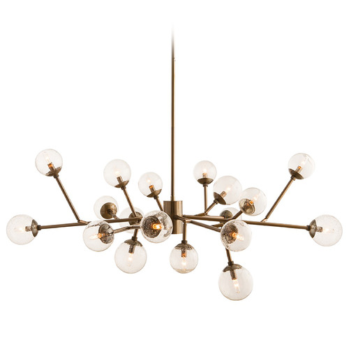 Arteriors Home Lighting Dallas Medium Chandelier in Vintage Brass by Arteriors Home 89966
