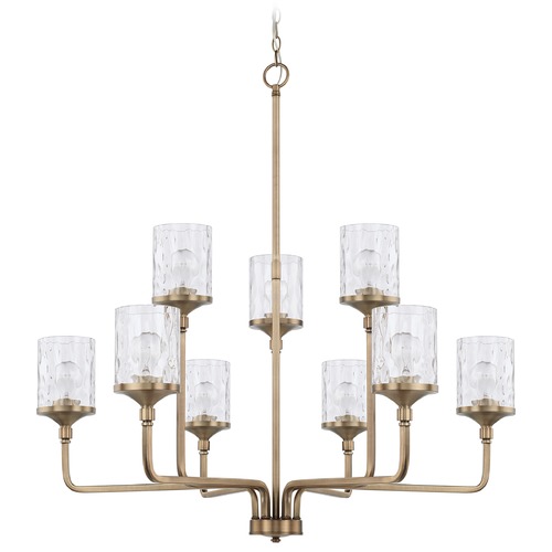 HomePlace by Capital Lighting Colton 38-Inch Aged Brass Chandelier by HomePlace by Capital Lighting 428891AD-451