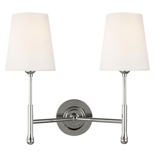 Visual Comfort Studio Collection Thomas OBrien 16-Inch Capri Polished Nickel Sconce by Visual Comfort Studio TW1012PN